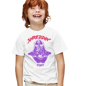 Teenage Mutant Ninja Turtlesshredder Shreddin' Kids T Shirt For Youth, White - 1 of 4