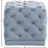 Meridian Furniture,Stella Velvet Ottoman/Stool - 3 of 4