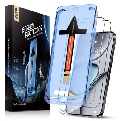 MAGIC JOHN 1 Pack for Samsung Galaxy S25 6.2 inch Tempered Glass Screen Protector, Bubble Free, Easy Installation, Auto Dust-Elimination