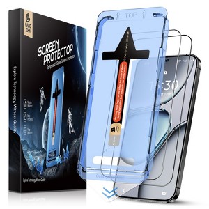 MAGIC JOHN 1 Pack for Samsung Galaxy S25 6.2 inch Tempered Glass Screen Protector, Bubble Free, Easy Installation, Auto Dust-Elimination - 1 of 4