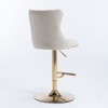NicBex Dining Chairs Set of 2 Bar stool Upholstered Chair Swivel Velvet Adjusatble Seat with Backs Tufted for Home Pub and Kitchen - 3 of 4