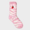 Kid's Milkshake Christmas Cozy Crew Socks - Pink 2-5 - 2 of 4