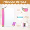 Unique Bargains Acrylic Wall Tabletop Display Floating Single Image Frame Stand - 3 of 4