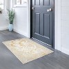 HomeRoots 3' X 5' Beige and Gold Abstract Area Rug - 2 of 4