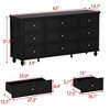 FUFU&GAGA Wood Dresser Bedroom Storage Drawer Organizer Closet - 4 of 4