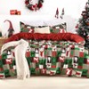 Coucheta Christmas Duvet Cover Set – Soft & Breathable Bedding with Reindeer Patchwork Print for Holiday Decor - 2 of 4