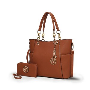 MKF Collection Bonita Vegan Leather Tote Bag with matching Wallet by Mia K - 1 of 4