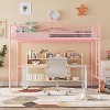 Loft Bed Twin Size with Ladder & Safety Guardrail, Noise Free Heavy Duty Metal Twin Loft Bed, 400 Lbs Weight Capacity, Space Saving - 4 of 4
