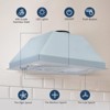 Range Hoods Built-In/Insert Range Hood 30 Inch, Ducted/Ductless Convertible Kitchen Vent Hood, Stainless Steel Stove Hood - 3 of 4