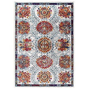 Modway Entourage Kensie Distressed Floral Moroccan Trellis 8x10 Area Rug - 1 of 4