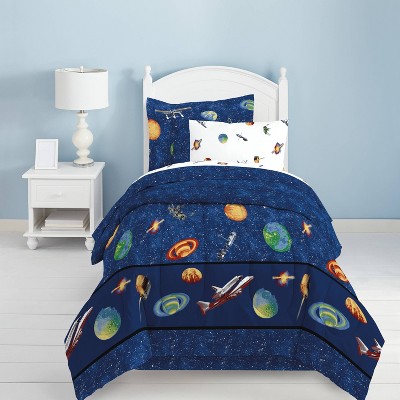 Outer Space Mini Bed in a Bag Blue - Dream Factory
