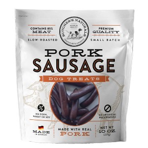 Butcher's Naturals Pork Sausage Dog Treats - 10oz - 1 of 4