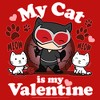 Juniors Womens Batman Catwoman My Cat is My Valentine T-Shirt - 2 of 4
