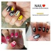 Wrapables 50 Sheets White Flowers & Bows with Gold Rhinestone Nail Stickers Nail Art 3D Nail Decals - 2 of 4