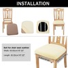 PiccoCasa Velvet Stretchable Printed Dining Room Chairs Slipcover 18" x 18" 6 Pcs - 4 of 4