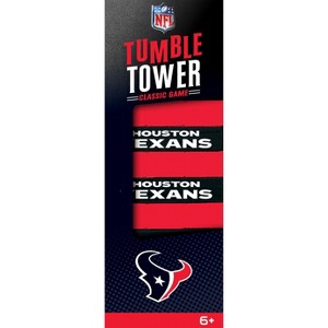 MasterPieces Real Wood Block Tumble Towers - NFL Houston Texans - 1 of 4