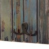 Olivia & May 8"x28" Wooden 14 Hanger Wall Hook: Distressed MDF, Towel Storage, Entryway Organizer - 4 of 4
