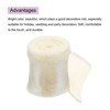 Unique Bargains Gift Wrapping Wide Sheer Wired Pastel Shimmer Iridescent Chiffon Ribbons 1 Pc - 3 of 4