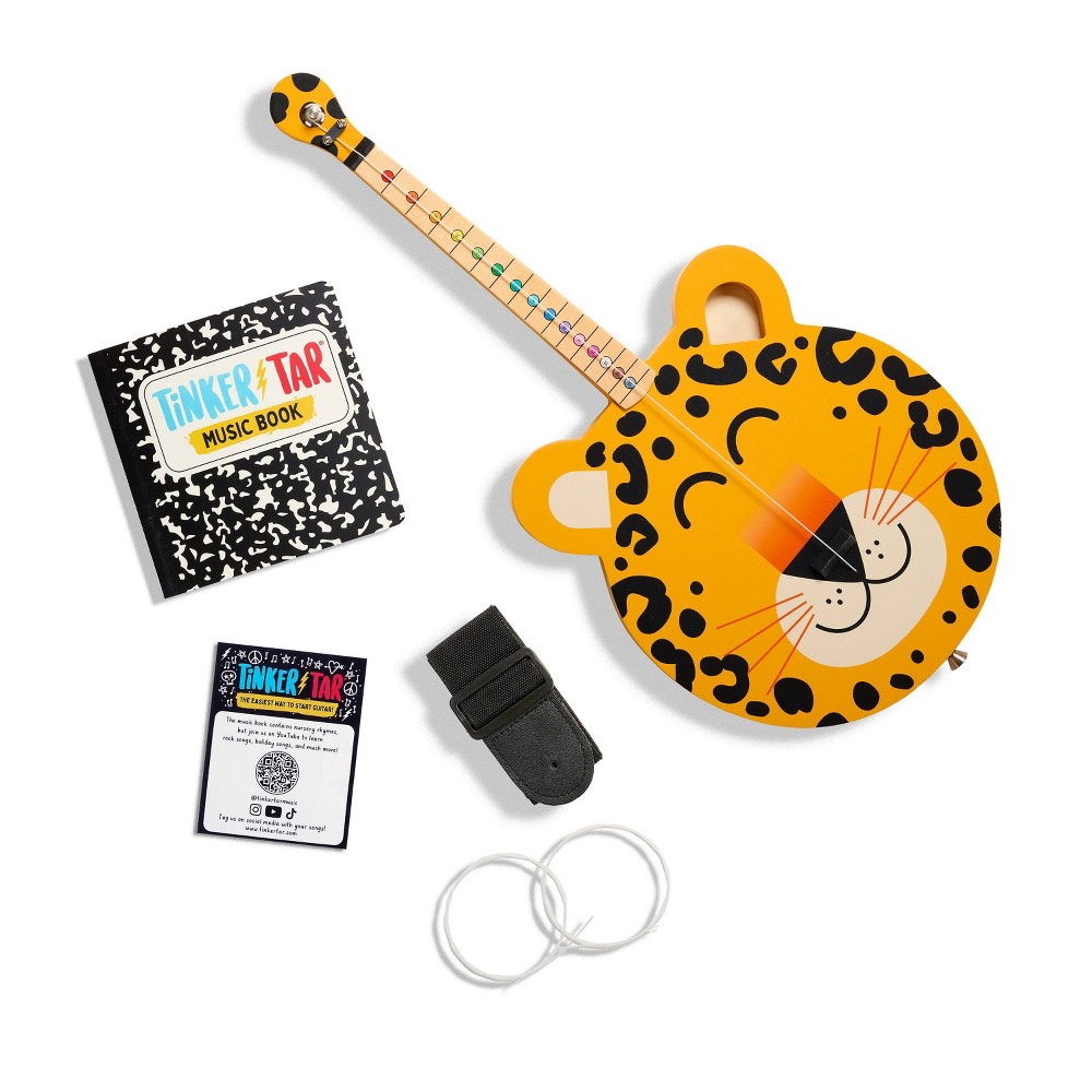Buffalo Games Wooden TinkerTar Leopard Single String Guitar