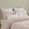 Sapphtopaz 3 Pcs Comforter Set Natural Cotton Jacquard Fabric Reversible Quilt Set 1 Quilt, 2 Pillow Shams, Machine Washable - 2 of 4
