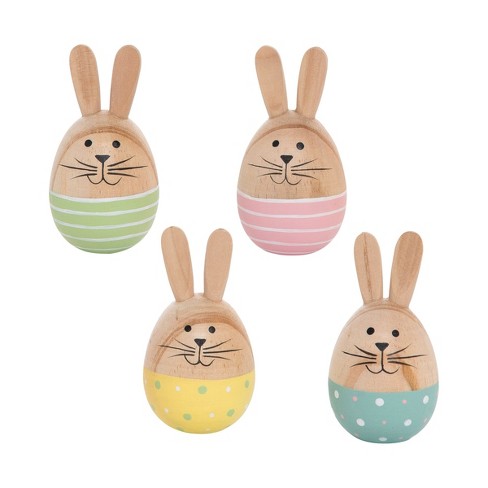 Gallerie Ii Easter Egg Bunny Rabbit Spring Figures Decoration Set Of 4 :  Target