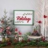 Northlight 15.75" Framed "Happy Holidays" Christmas Wooden Wall Sign - 2 of 4