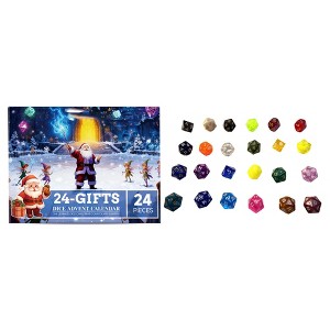 Christmas Advent Calendar Dice Blind Box, Acrylic Countdown Gift Box ...