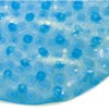 Home Mart Goods Blue Bubbles Vinyl Non-Slip Bathtub Shower Mat With Suction Cups -27" x 15" - 4 of 4
