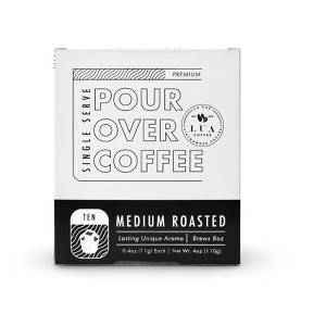Lua Coffee Premium Blend - Single Serve Pour Over Coffee - 10 Pouches Per Box - 1 of 4