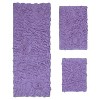 Modesto Bath Rug Bathroom Rugs Set, Washable Rug, Extra Soft and Absorbent bath Rug, Bath Mat Set, Non-Slip, 3 Pcs Set with Runner, Purple - 2 of 4