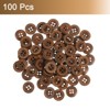 Unique Bargains Wooden DIY Craft Clothing 4 Holes Sewing Buttons 100 Pcs - 3 of 4