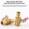 LAIZE Pneumatic Hose Connector Copper Ball Valve, Specification:Inside 2-Barb 8mm - 3 of 4