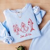 Simply Sage Market Sea La Vie 3 Across Lightweight Garment Dyed Sweatshirt - M - Hydrangea - 3 of 4