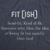 Womens Fit-Ish Definition Tshirt Funny Lazy Fitness Tee - Crazy Dog Women's T Shirt - image 2 of 4