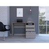 NicBex Home Office Desk 47.4" W Modern Writing Desk with Shelf, 3 Drawers and Spacious Wooden Desktop for Office, Study, Living Room - 2 of 4