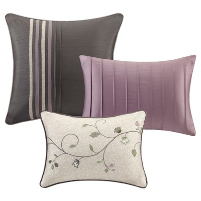 King Purple Reversible 7-Piece Embroidered Bedspread Set