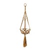 Olivia & May 8" Wide Bohemian Fabric Planter Pot Brown: Indoor Macrame Plant Hanger, No Assembly Required - 3 of 4