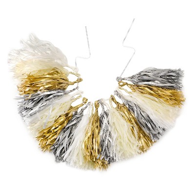 Simply Elegant Tassel Garland: Hortense B. Hewitt Multicolor Polyester Banner for Weddings & Events