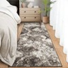 Modern Abstract Area Rugs Soft Ultra-Thin Low Pile Washable Carpet Indoor Non Slip Easy Care Lightweight Carpet Office Home Decor - 3 of 4