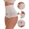 INSPIRE CHIC Women's High-Waisted Shaper Knickers Front Hook Tummy Control Half-Hip Shaping Shorts - 3 of 4