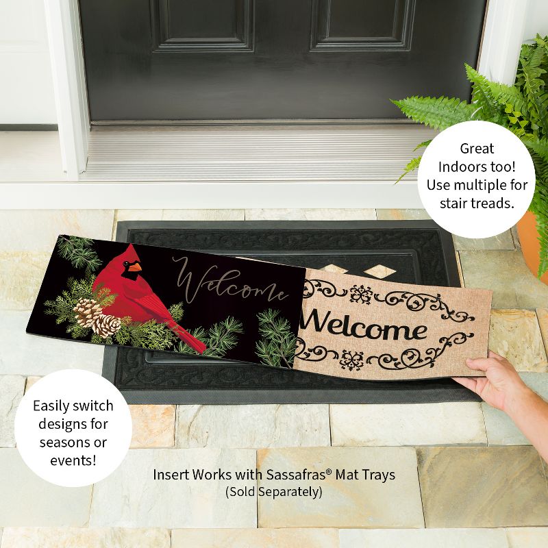 Evergreen Cardinal and Evergreen Sassafras Indoor Outdoor Switch Doormat 1'10"x10" Multicolored, 3 of 5