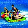 WOW Watersports Big Bazooka Steerable 1 to 4 Person Inflatable River Lake Towable Tube Float with Double Webbing Handles and Nylon Cover - image 4 of 4