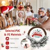 Resenkos Snow Flocked Artificial Christmas Wreath with 35 LED Lights White - 2 of 4