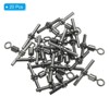 Unique Bargains 3-Way T-Shape Brass High Strength Cross Line Fishing Swivels 20 Pcs - 3 of 4