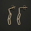Pompeii3 14k Yellow Gold Clip Dangle Women's Earrings 3/4" Tall - 2 of 4