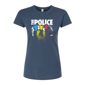 Women's - The Police - The Police Color Pop Fitted Graphic T-Shirt - 1 of 2
