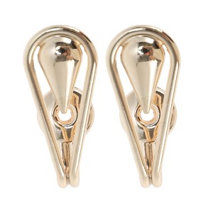 Unique Bargains Curtain Holdbacks Teardrop Hooks Zinc Alloy 2.56"x0.87" 1 Pair - 1 of 4