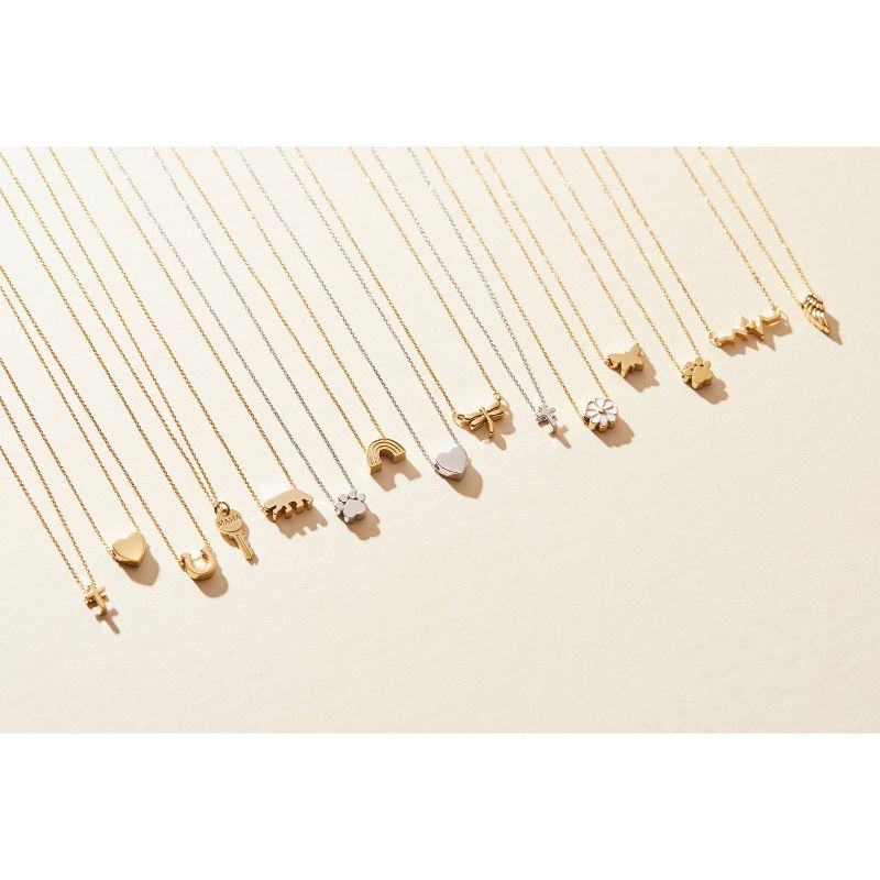 Tiny Tags 14K Gold Ion Plated Butterfly Chain Necklace - Gold, 5 of 9