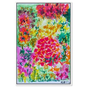 Art Remedy Manuel Roman - Floral Plaza Beach Life Inspired Wall Art Framed - 1 of 4