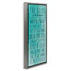 Stupell Industries Bathroom Rules on Turquoise, 15" x 31" - 3 of 4
